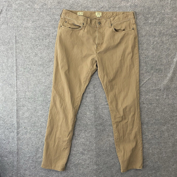 J Crew 484 Slim Corduroy Pants Mens‎ 36x31.25 Brown Retro Comfort -SIZE NOTE - Picture 1 of 11
